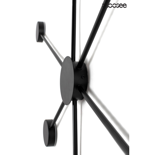 MOOSEE lampa ścienna SHADOW 6 CLOSE czarna