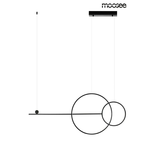 MOOSEE lampa wisząca RAGE czarna