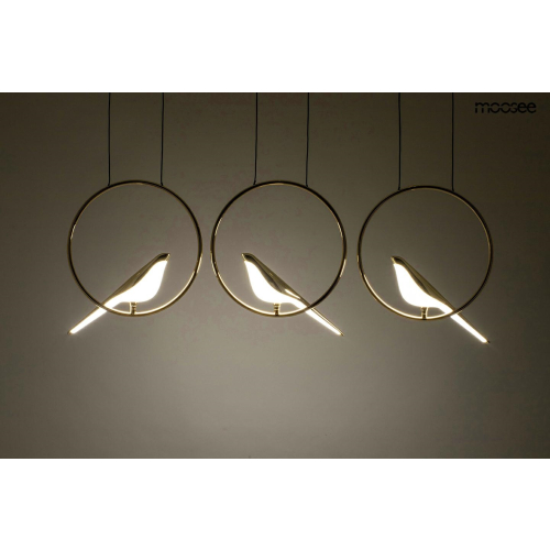 MOOSEE lampa wisząca BIRD LINE złota