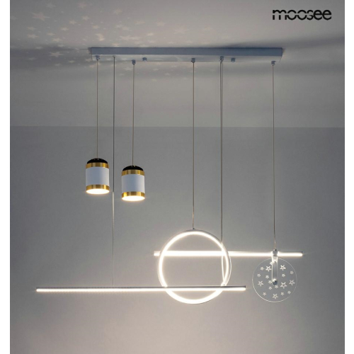 MOOSEE lampa wisząca STARS biała