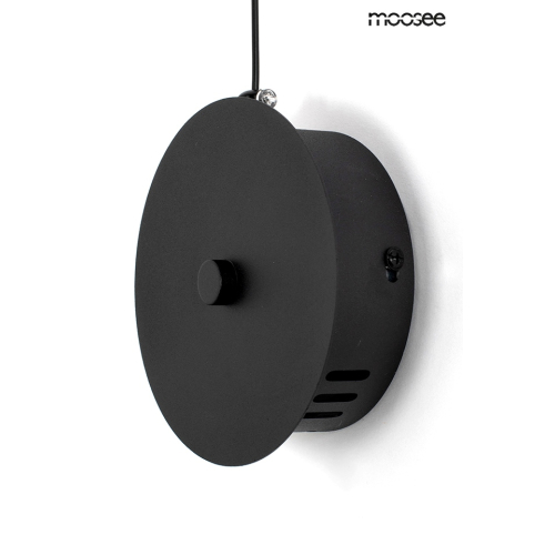 MOOSEE lampa ścienna FLAT czarna