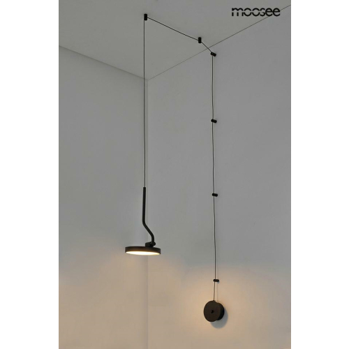 MOOSEE lampa ścienna FLAT czarna