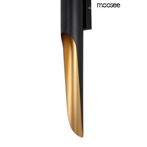 MOOSEE lampa ścienna CONTEO WALL czarna / złota