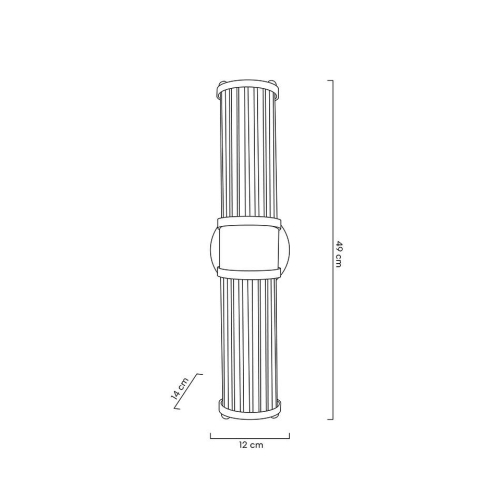 MOOSEE lampa ścienna PILAR TWIN złota