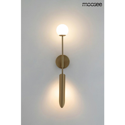 MOOSEE lampa ścienna LUCCA złota