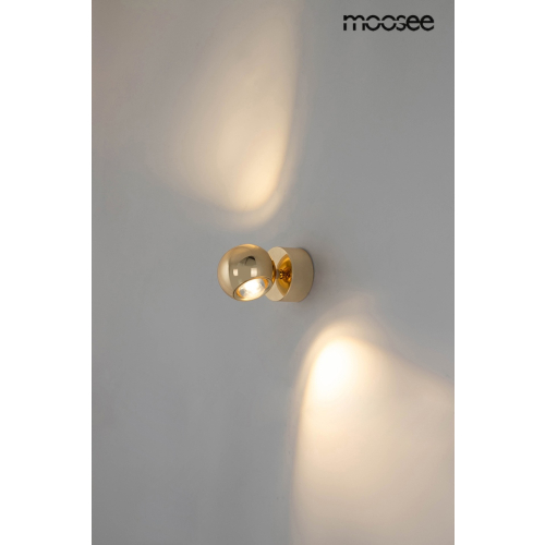 MOOSEE lampa ścienna EOS złoty