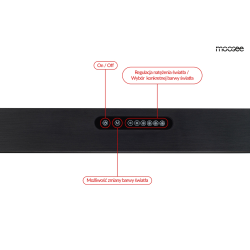 MOOSEE lampa wisząca LINER czarna
