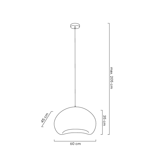 MOOSEE lampa wisząca NEST 60 biała