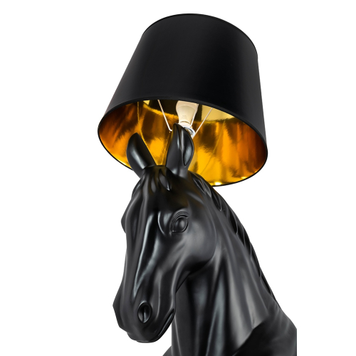 MOOSEE lampa podłogowa KOŃ HORSE STAND    M czarna - włókno szklane