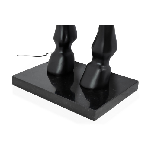 MOOSEE lampa podłogowa KOŃ HORSE STAND    M czarna - włókno szklane