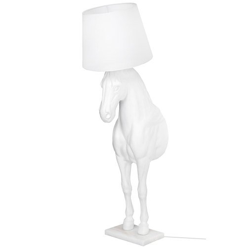 MOOSEE lampa podłogowa KOŃ HORSE STAND    M biała - włókno szklane