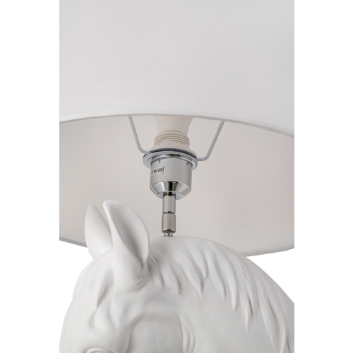 MOOSEE lampa podłogowa KOŃ HORSE STAND    M biała - włókno szklane