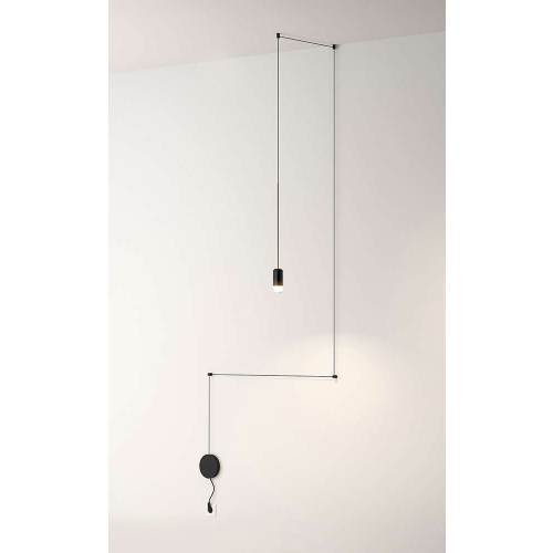 MOOSEE lampa ścienna FLUSSO WALL czarna