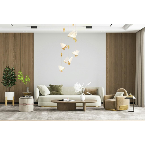 MOOSEE lampa wisząca BUTTERFLY DISC 5     złota