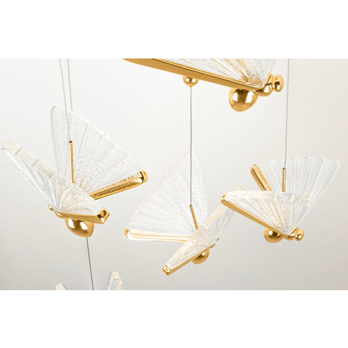 MOOSEE lampa wisząca BUTTERFLY DISC 5     złota