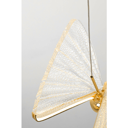MOOSEE lampa wisząca BUTTERFLY DISC 5     złota