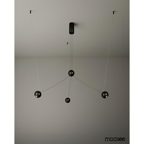MOOSEE lampa wisząca OCTO 3 czarna