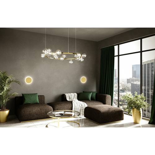 MOOSEE lampa ścienna SHADOW SUN 25 złota