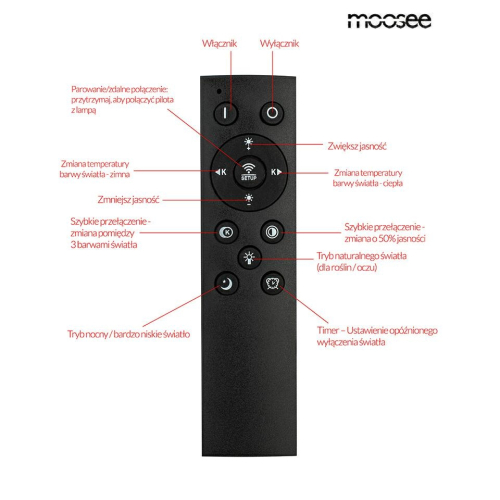 MOOSEE lampa sufitowa / plafon RINGS 5    czarna