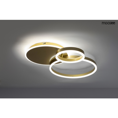 MOOSEE lampa sufitowa / plafon RINGS 3    złota