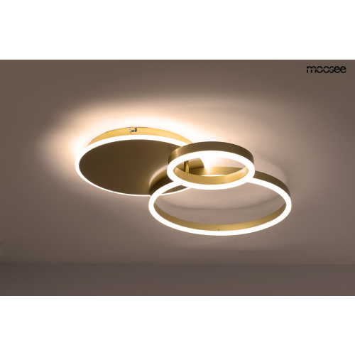 MOOSEE lampa sufitowa / plafon RINGS 3    złota