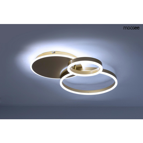 MOOSEE lampa sufitowa / plafon RINGS 3    złota