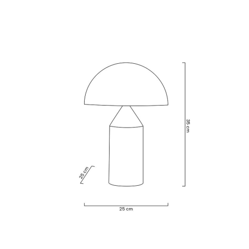 MOOSEE lampa biurkowa FUNGO złota
