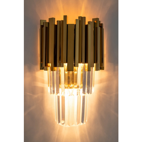 MOOSEE lampa ścienna IMPERIAL WALL GOLD   - stal, kryształ