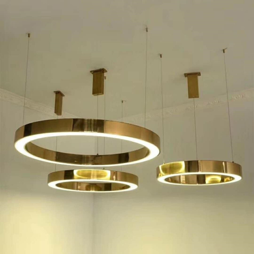MOOSEE lampa wisząca RING 40 złota
