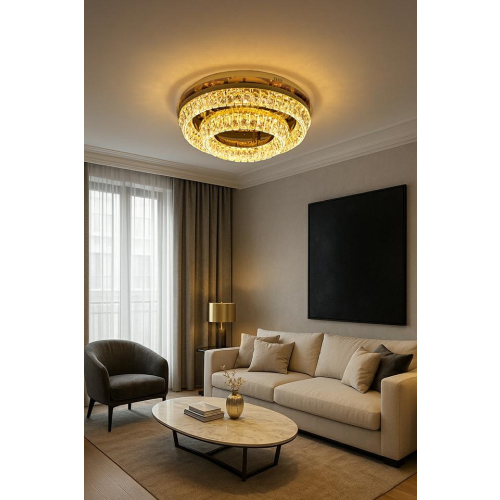 MOOSEE lampa sufitowa / plafon SAVOY 2    złota