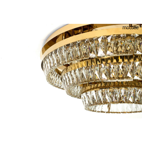 MOOSEE lampa sufitowa / plafon SAVOY 3    złota