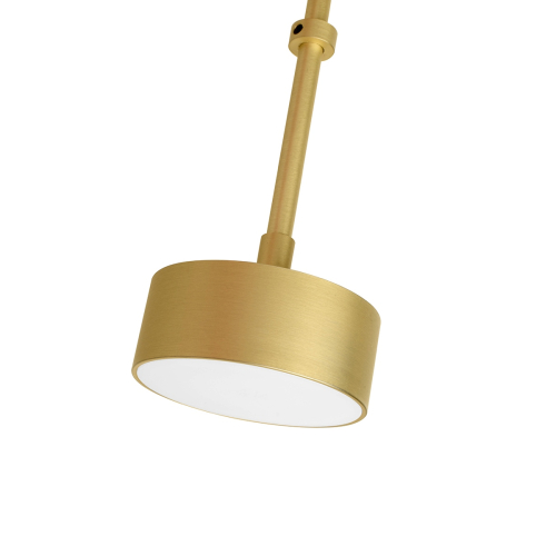 MOOSEE lampa wisząca CAPRI DISC 3 złota   - 180 LED, aluminium, szkło