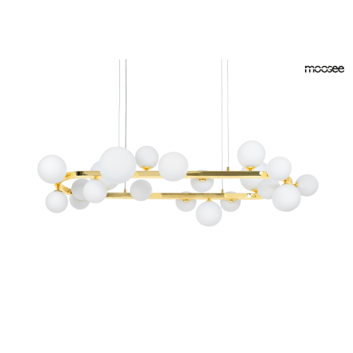 MOOSEE lampa wisząca ALURE OVAL 120       złota/mleczna