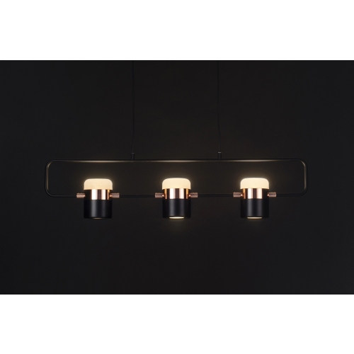 Lampa wisząca BLINK 3 czarna - LED, metal