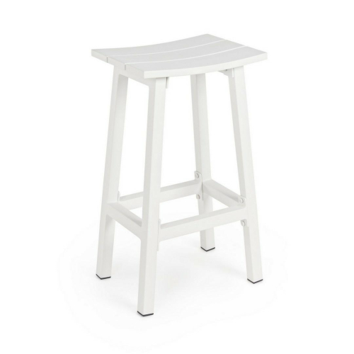 BIZZOTTO krzesło barowe ogrodowe SKIPPER  71 białe