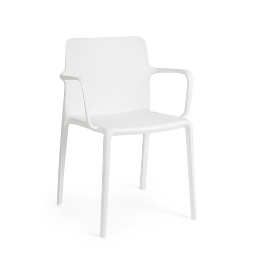 BIZZOTTO krzesło ogrodowe CHLORIS ARM     białe