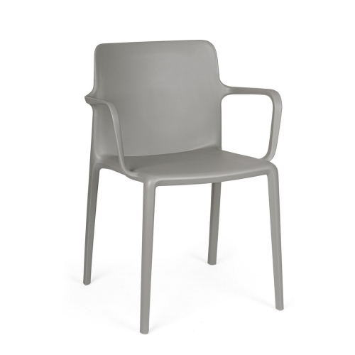 BIZZOTTO krzesło ogrodowe CHLORIS ARM     szare