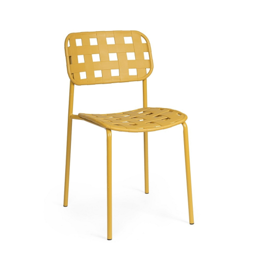BIZZOTTO krzesło ogrodowe CLOVER żółte