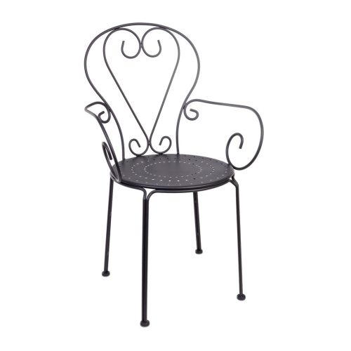 BIZZOTTO krzesło ogrodowe ETIENNE czarne