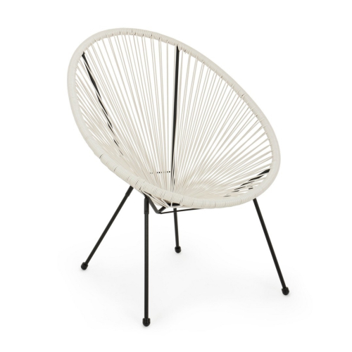 BIZZOTTO krzesło ogrodowe PARKER białe