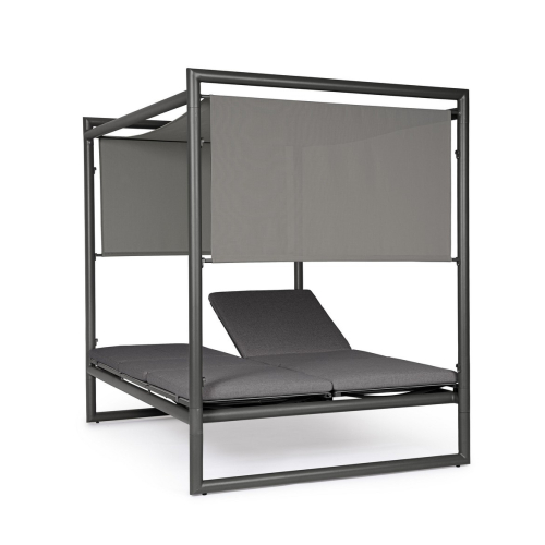 BIZZOTTO łóżko ogrodowe KONNOR szare