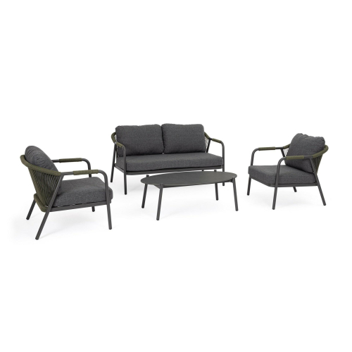 BIZZOTTO zestaw ogrodowy MIRAVET          antracyt / zielony