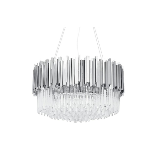 Lampa wisząca IMPERIAL SILVER 60 - stal, kryształ