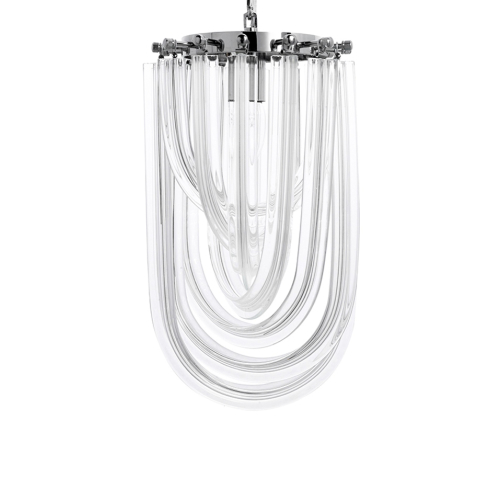 Lampa wisząca MURANO S chrom - szkło, metal
