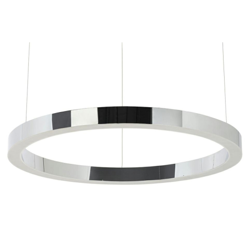Lampa wisząca RING 80 srebrna - LED, stal polerowana