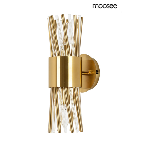 MOOSEE lampa ścienna LORENZO złota