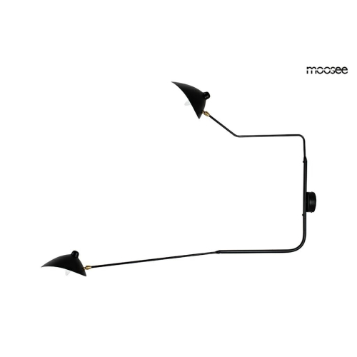 MOOSEE lampa ścienna RAVEN 2 - aluminium, stal węglowa