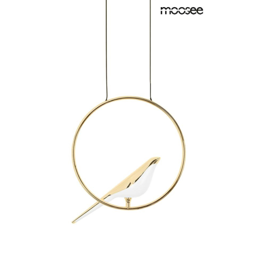 MOOSEE lampa wisząca BIRD złota