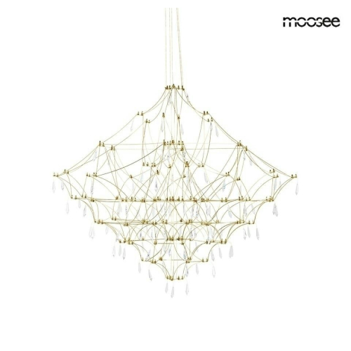 MOOSEE lampa wisząca CONSTELATION 77      GOLD - LED, stal szczotkowana