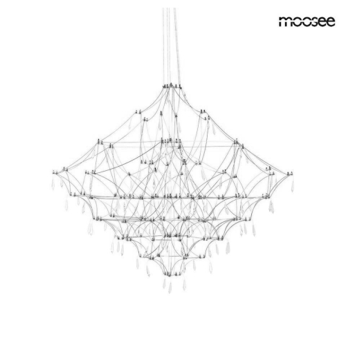 MOOSEE lampa wisząca CONSTELATION 77 -    LED, stal szczotkowana